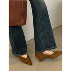 Damen elegante Slipper mit schönem Schleifendetail R&B