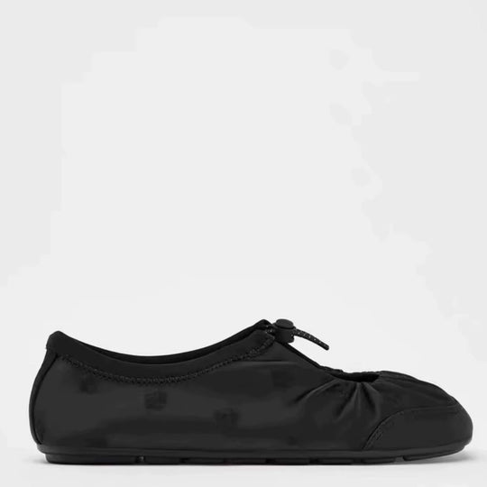Damen Slip-On Ballerinas mit dekorativem Riemen und atmungsaktivem Material R&B