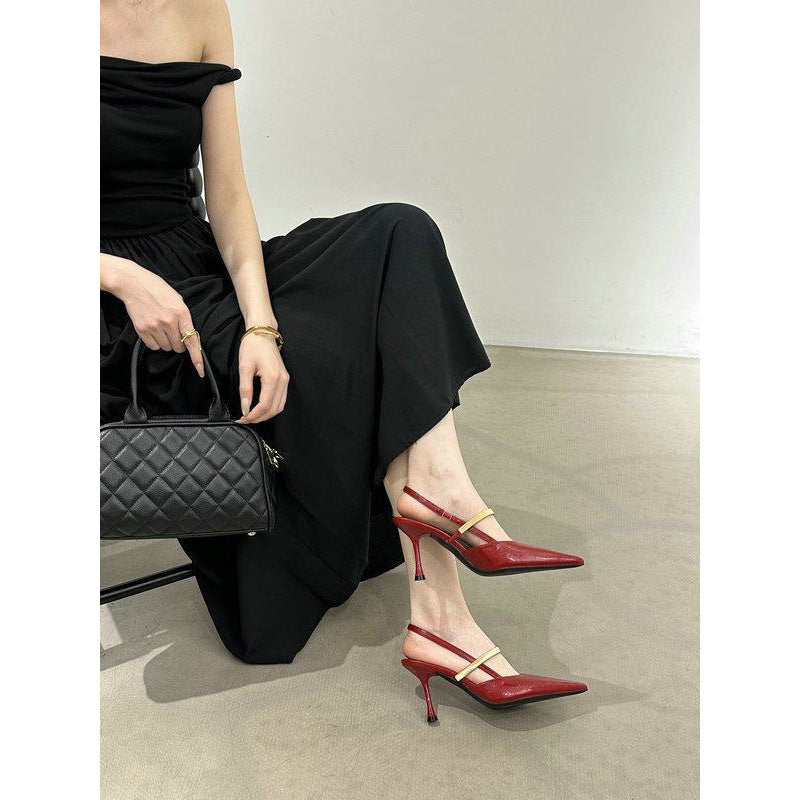 Damen Slingbacks mit elegantem Metallic-Detail R&B