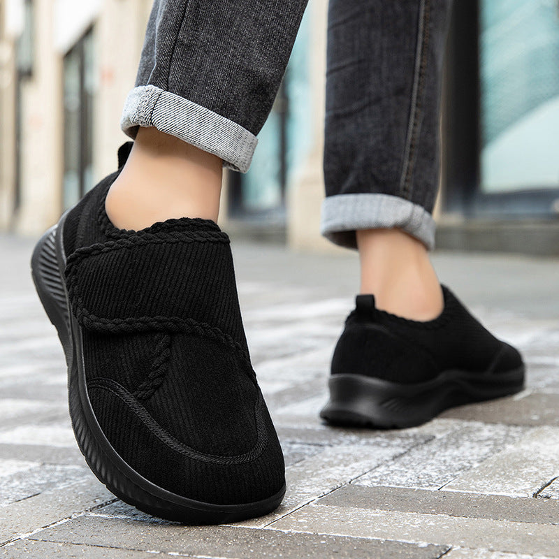 Damen Bequeme Slip-On Freizeitschuhe mit elastischem Obermaterial R&B