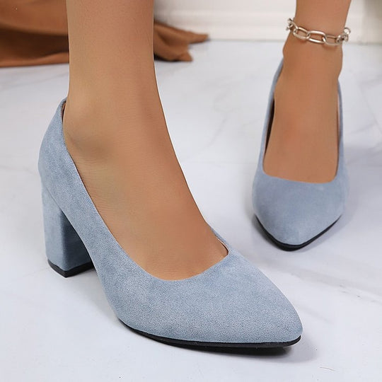 Damen Elegante Pumps mit modernem Blockabsatz R&B