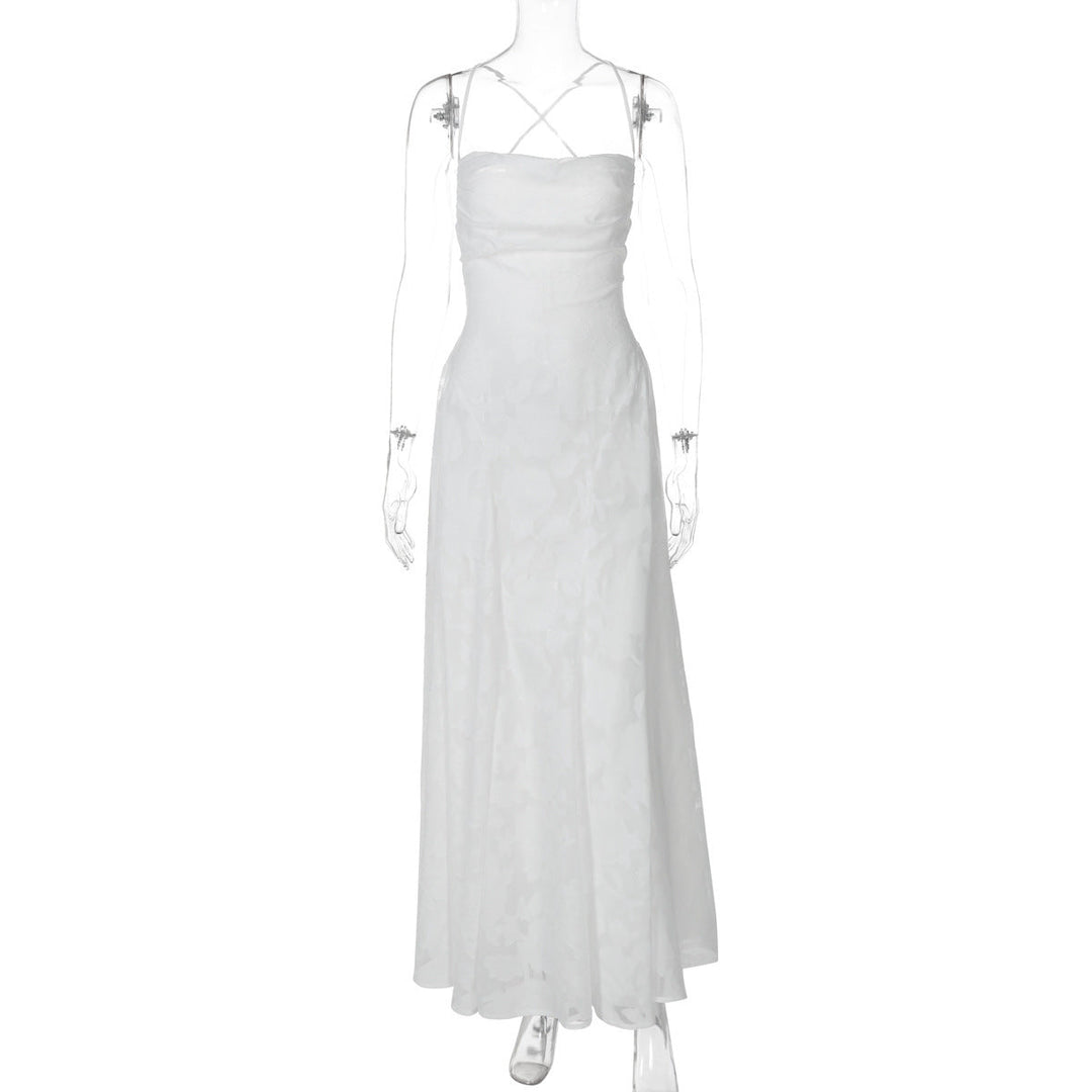 Damen Elegantes Abendkleid mit Wunderschönen Floral Mustern und Raffinierten Details R&B