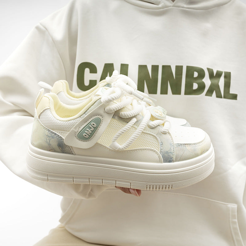Damen Komfortable Freizeitsneaker mit atmungsaktiver Oberflächenstruktur und stützender Sohle R&B