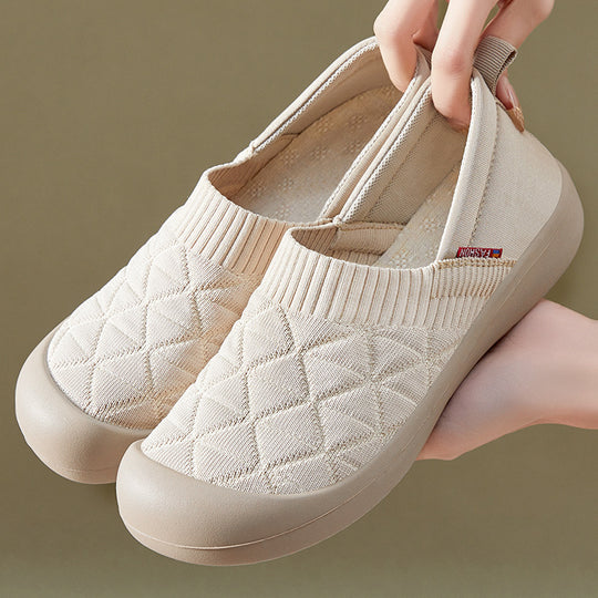 Damen Komfortable Slip-On Freizeitschuhe mit elastischem Einstieg R&B