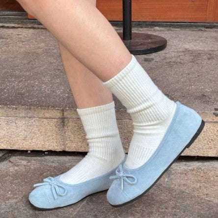 Damen Ballerinas mit elegantem Glanz und zartem Schleifen-Detail R&B