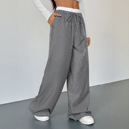 Damen Bequeme Joggpants mit lässigem Streifenmuster R&B