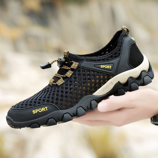 Damen Atmungsaktive und rutschfeste Sportschuhe mit elastischem Schnellschnürsystem R&B