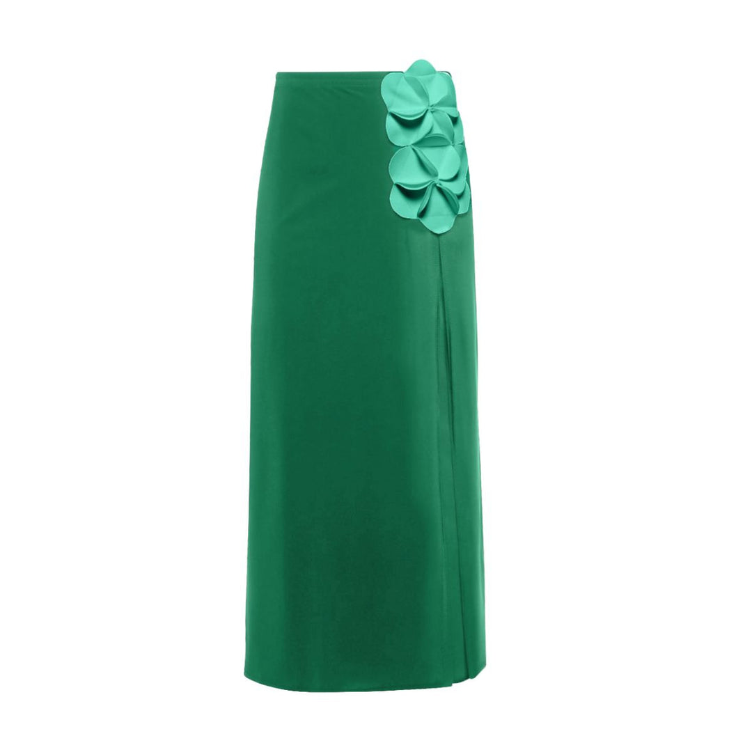 Damen Schwimmanzug mit floralem Oberteil und eleganter Maxi-Rock R&B