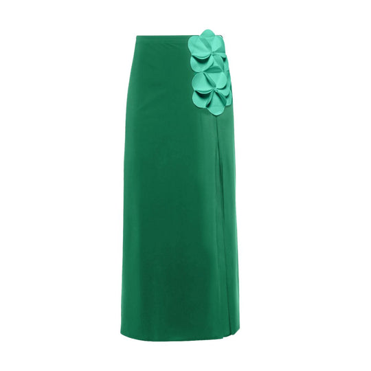 Damen Schwimmanzug mit floralem Oberteil und eleganter Maxi-Rock R&B