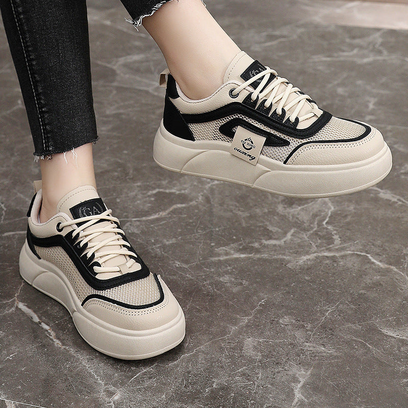 Damen Sportliche Sneakers mit atmungsaktiver Mesh-Oberfläche und elastischer Sohle R&B