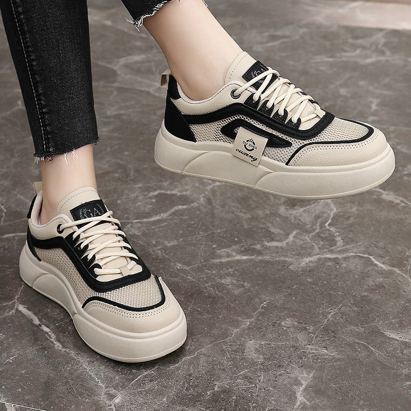 Damen Sportliche Sneakers mit atmungsaktiver Mesh-Oberfläche und elastischer Sohle R&B