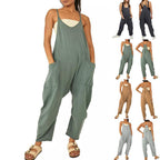 Damen Overall mit lässigem Schnitt und praktischen Taschen R&B