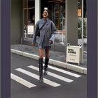 Damen Modische und elegante Kurzjacke mit innovativem Schnitt R&B