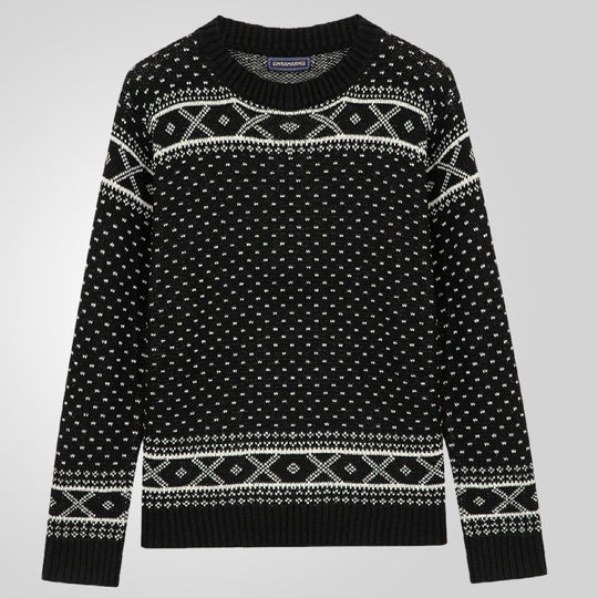 Herren Gemusterter Pullover mit klassischem Norweger-Muster R&B