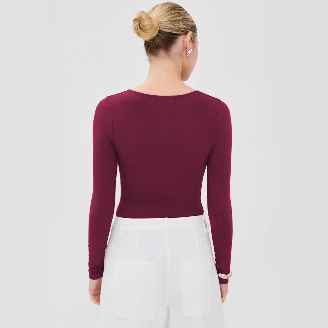 Damen Langarm Oberteil mit raffinierten Cut-Outs und eleganten Details R&B