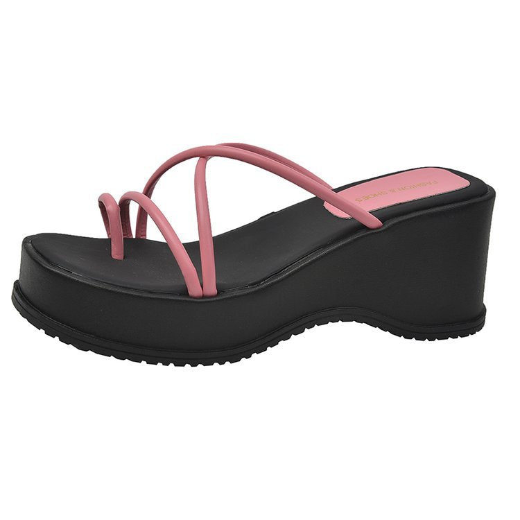 Damen Plateausandalen mit trendigen Riemen R&B