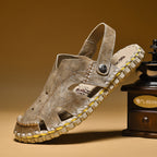 Damen Komfortable Ledersandalen