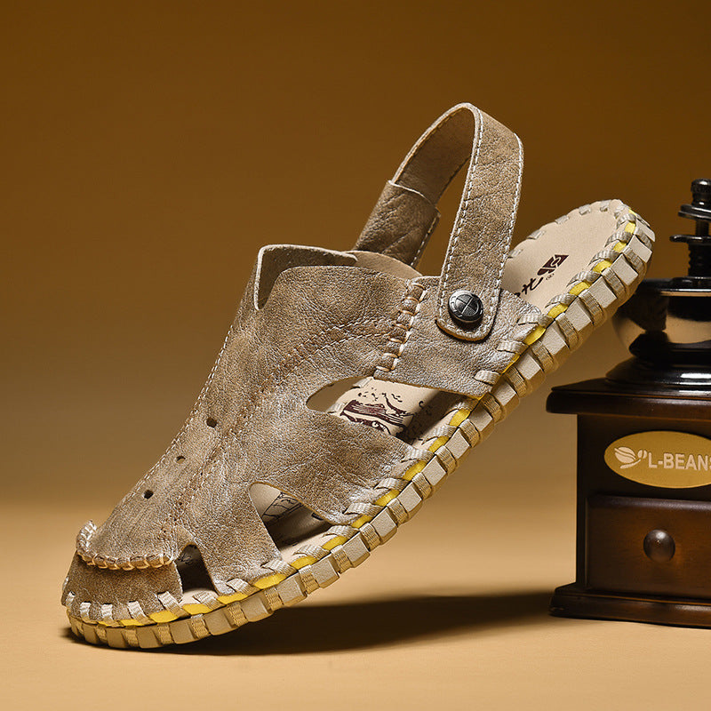 Damen Komfortable Ledersandalen