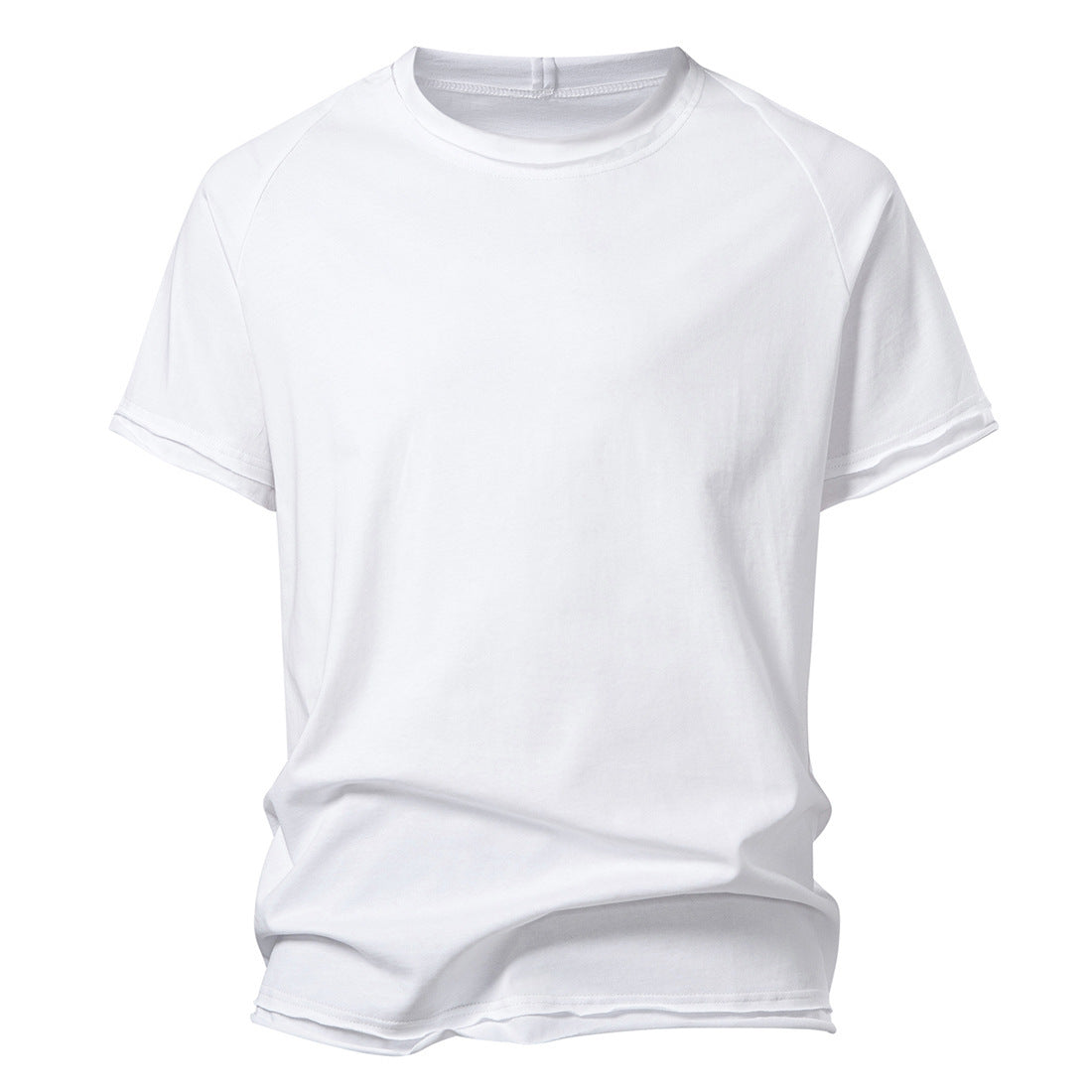 Herren lässiges Kurzarmshirt mit modischem Schnitt und atmungsaktiver Baumwolle