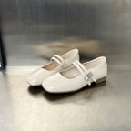 Damen Elegante Ballerinas mit doppeltem Riemendesign und komfortabler Innensohle R&B