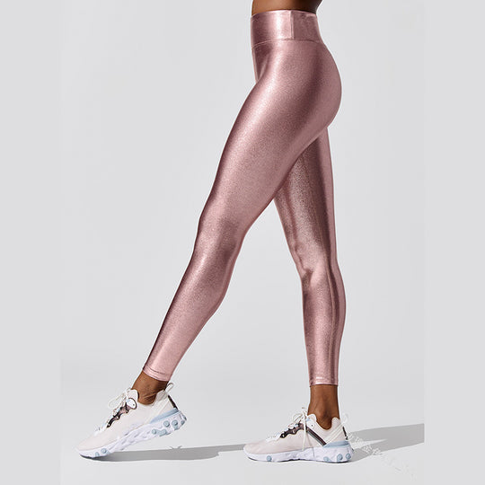 Damen Hochglänzende Leggings im eleganten Design R&B