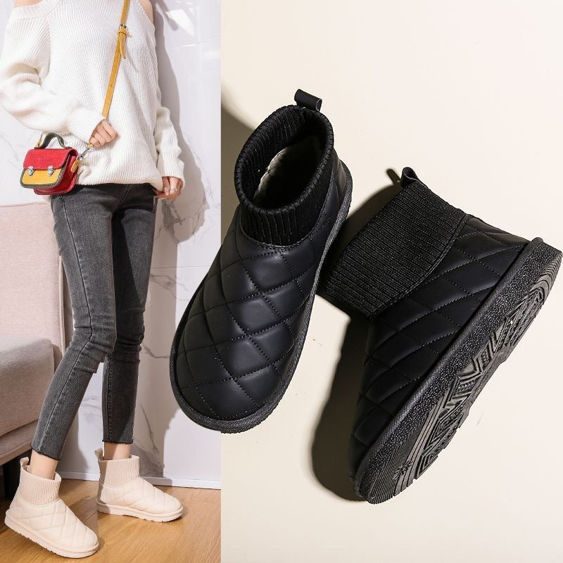 Damen Bequeme und stylische Winterboots mit elastischem Schaft und rutschfester Sohle R&B