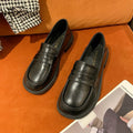Damen elegante Mokassins mit modischem Riemen und rutschfester Sohle R&B