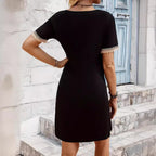 Damen Freizeitkleid mit Spitzenverzierungen R&B