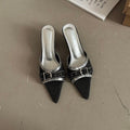 Damen Slingback Mules mit elegantem Riemen und funkelnden Akzenten R&B