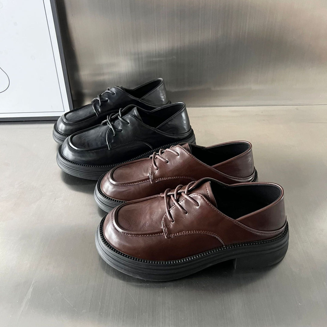 Damen Chunky Derby Schuhe mit bequemem Fußbett und modischem Design R&B