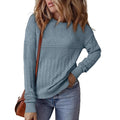 Damen Strickpullover mit strukturiertem Muster und Rundhalsausschnitt R&B