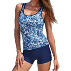 Damen Hochwertiger Sport-Badeanzug mit floralem Muster