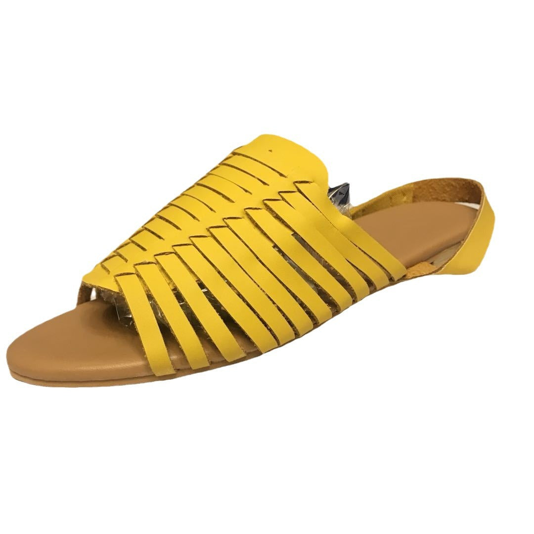 Damen modische Riemchensandalen mit strukturierter Oberflächentextur R&B