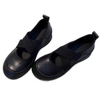 Damen Ballerinas mit elastischem Kreuzband und dämpfender Sohle R&B