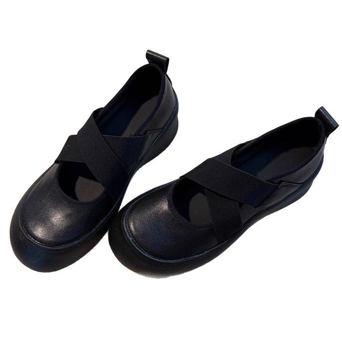 Damen Ballerinas mit elastischem Kreuzband und dämpfender Sohle R&B