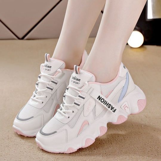 Damen Sportliche Sneakers mit atmungsaktiver Mesh-Oberfläche und ergonomischer Dämpfung R&B