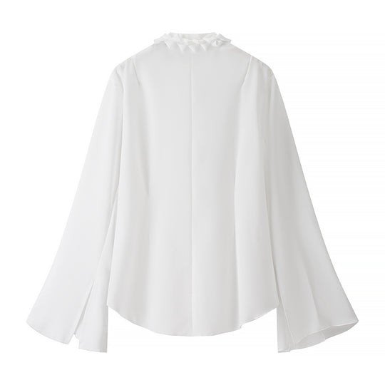 Damen Elegant geschnittene Bluse mit Rüschendetails R&B