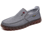 Damen bequeme Slip-On Schuhe aus atmungsaktivem Textilmaterial