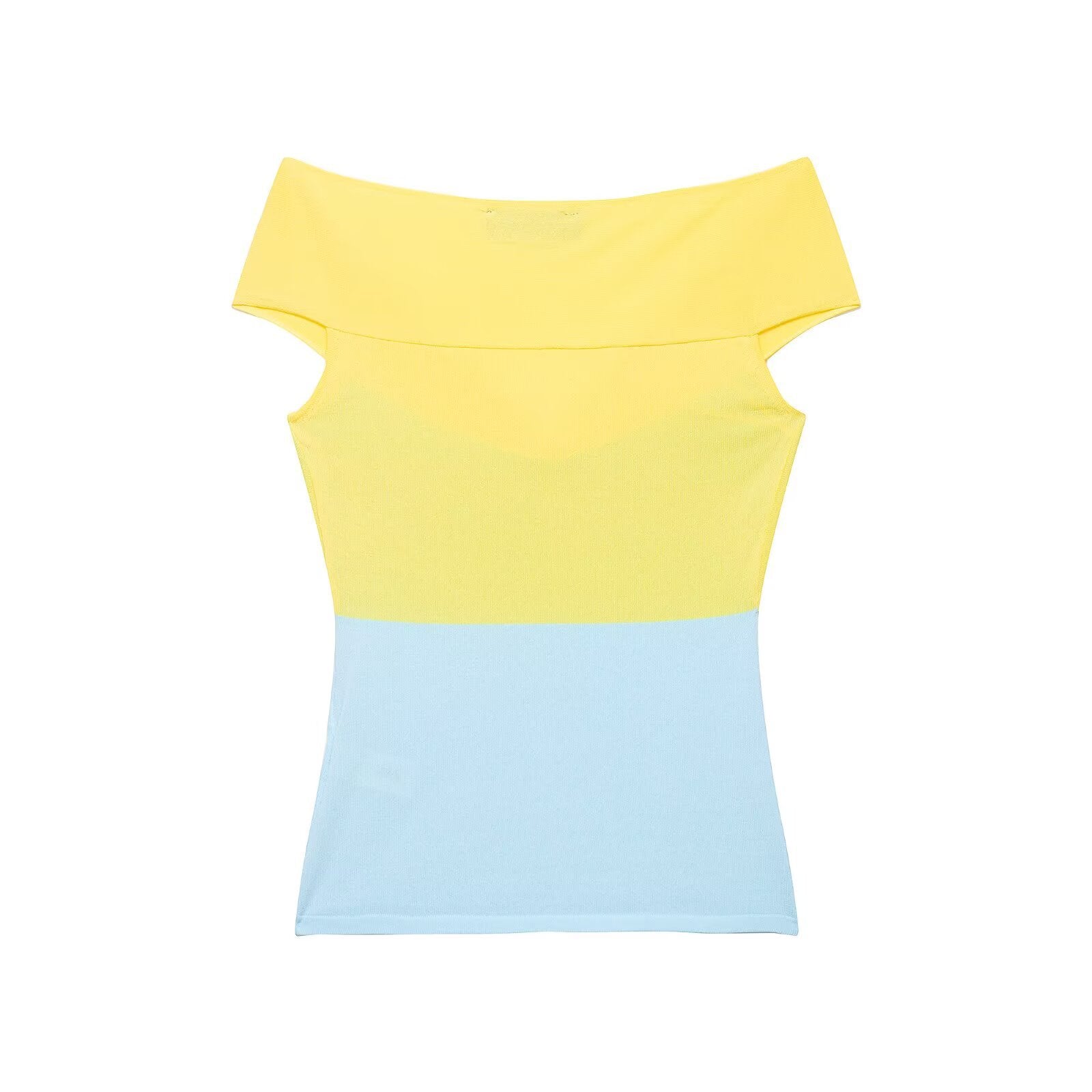 Damen Off-Shoulder Oberteil mit Knoten-Detail und Farbverlauf R&B