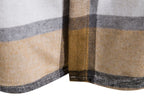Herren Karohemdjacke mit integriertem Kapuzenpullover und bequemen Knopfdetails