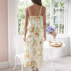 Damen Maxikleid mit zartem Blumenprint und modernem Schnitt R&B