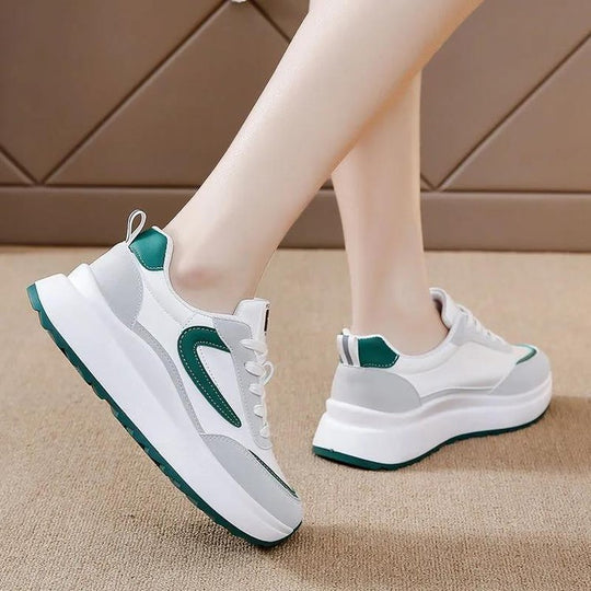 Damen Komfort-Sneaker mit dicker Plateausohle und trendigem Design R&B