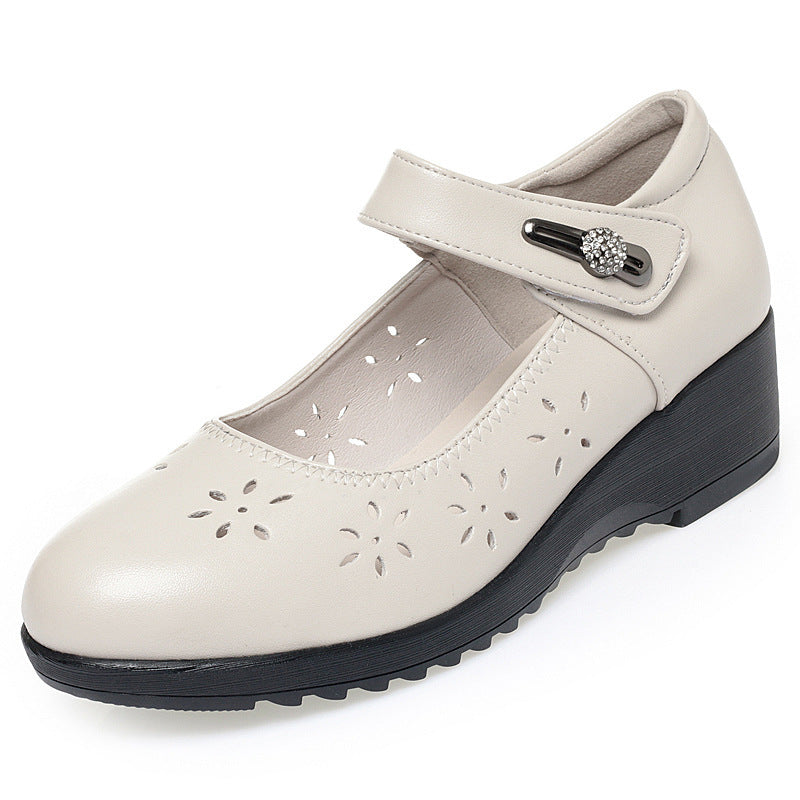 Damen Komfortable und elegante Mary Jane Schuhe mit modischem Riemen R&B