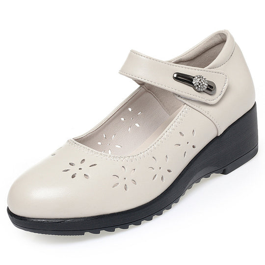 Damen Komfortable und elegante Mary Jane Schuhe mit modischem Riemen R&B