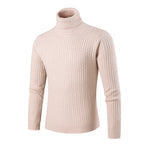 Herren modischer Rollkragenpullover aus strukturiertem Strick R&B