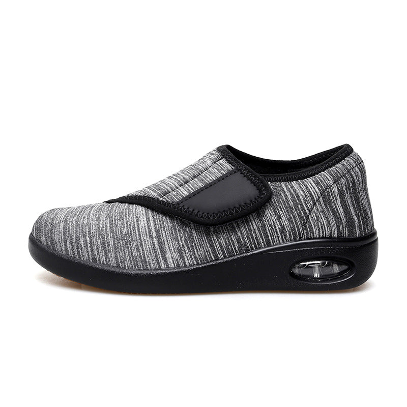 Damen Komfortable Slip-On Sneakers mit elastischem Klettverschluss R&B