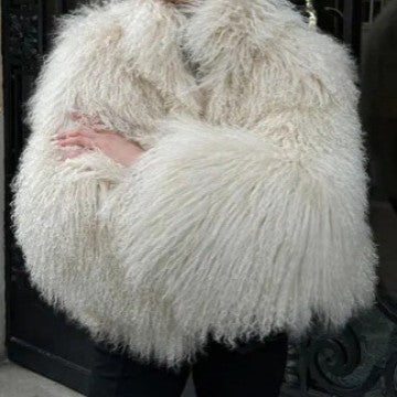 Damen Flauschige Kuscheljacke R&B