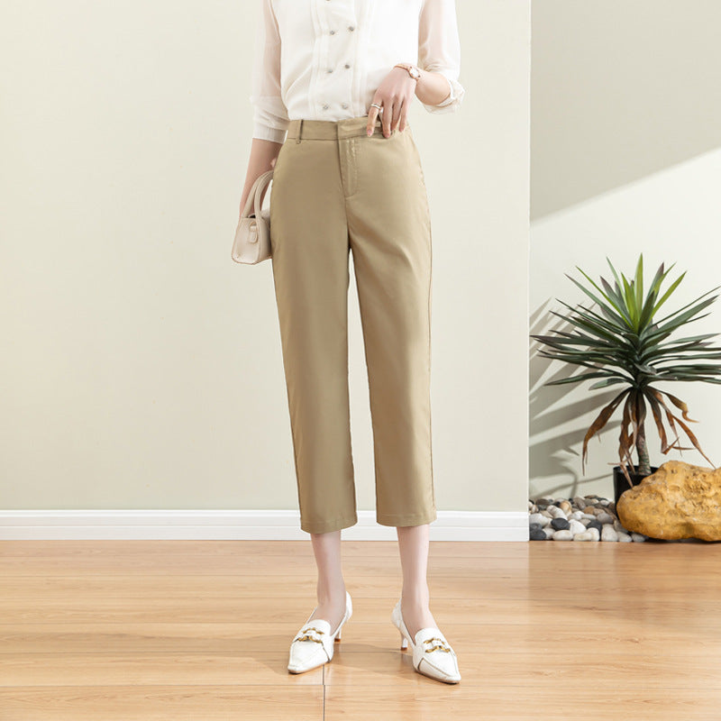 Damen Chino Stoffhose mit schmalem Schnitt
