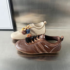 Damen Sportliche Freizeitschuhe aus hochwertigem Leder mit einzigartiger Dekoration R&B