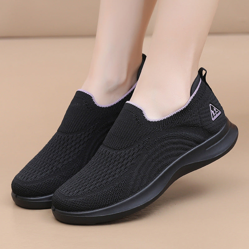 Damen Atmungsaktive Slip-On Sneakers mit flexiblem Fußbett R&B